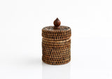 Rattan Container With Lid